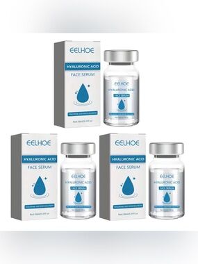 (3 Pack) Eelhoe Hyaluronic Acid Face Serum Microneedling 10mL Collagen NEW